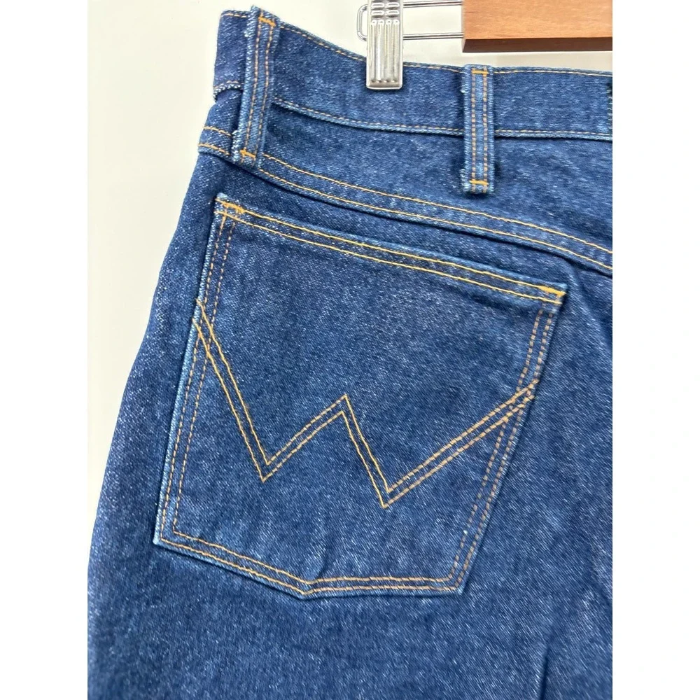 Wrangler FR Jeans Mens Blue Flame Resistant Relaxed Fit Workwear 38x32 NWOT